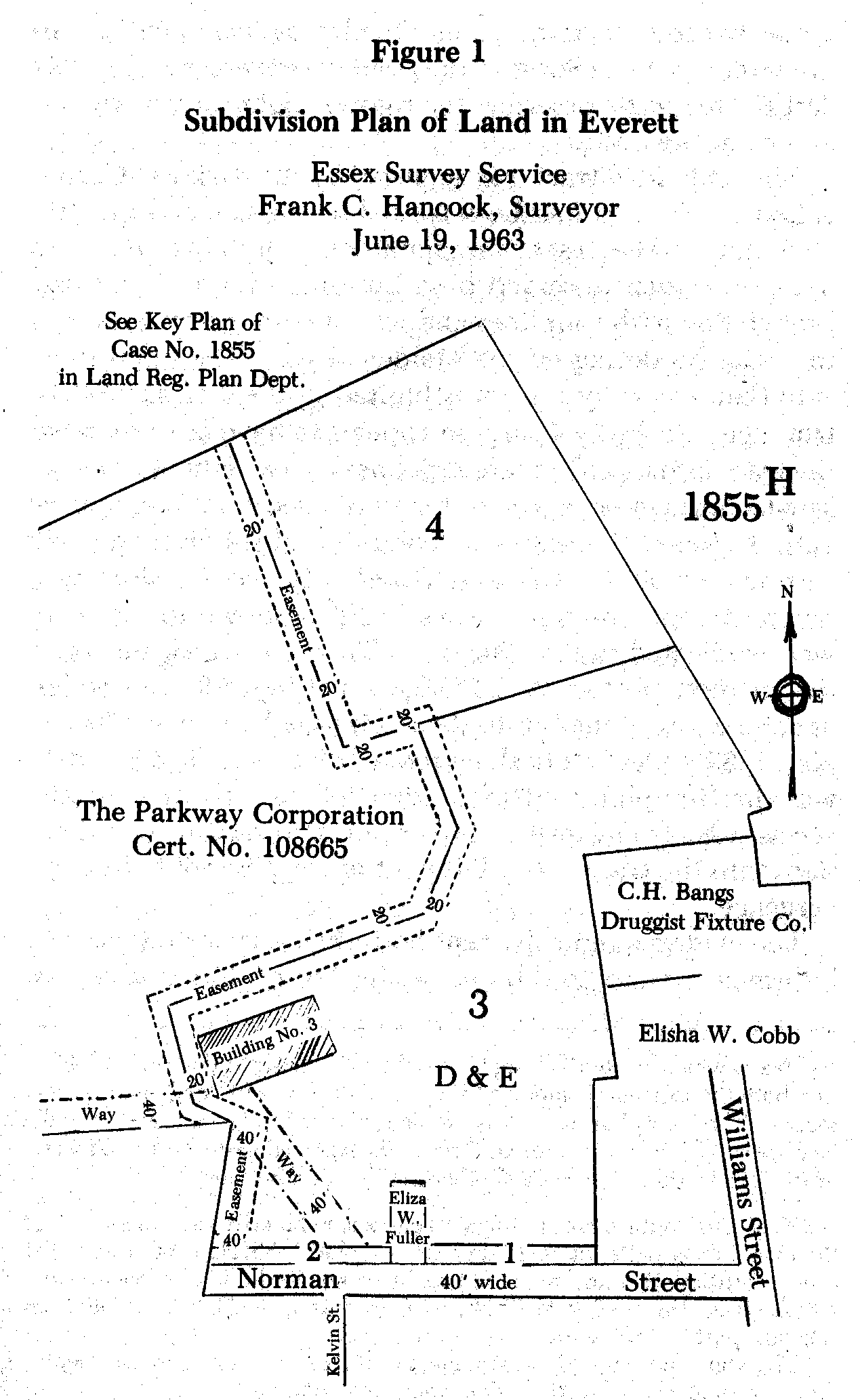 Figure 1:Subdivision Plan of Land in Everett