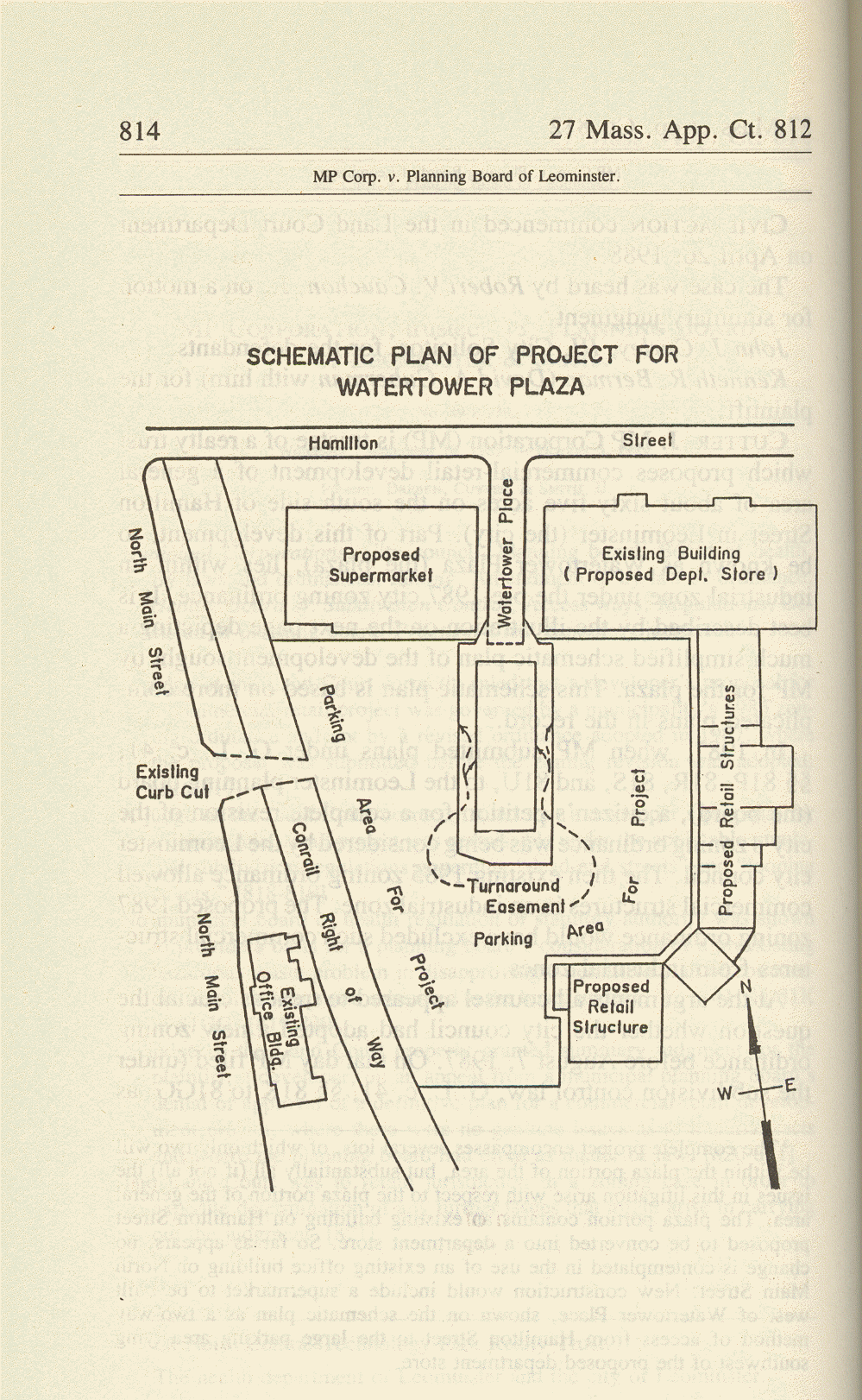 Schematic Plan of Project for Watertower Plaza