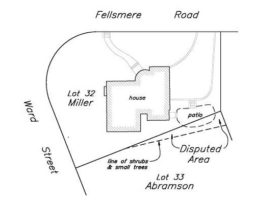 Plan of area adopted from trial exhibit no. 2