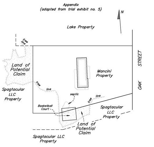 Plan of area, adopted from trial exhibit no. 5