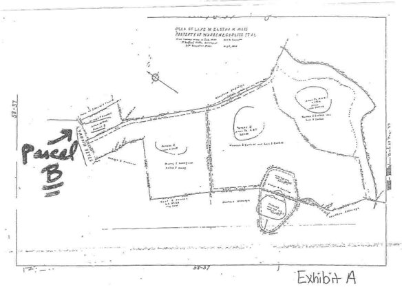 Plan of Lake in Easton, MA