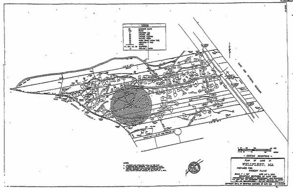 Plan of Land in Wellfleet, MA prepared for Robert Paine