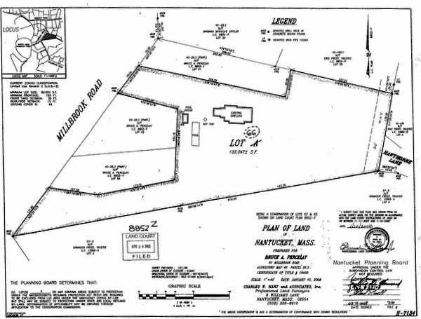 Plan of Land in Nantucket, Mass.