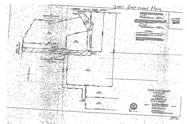 2001 Easement Plan