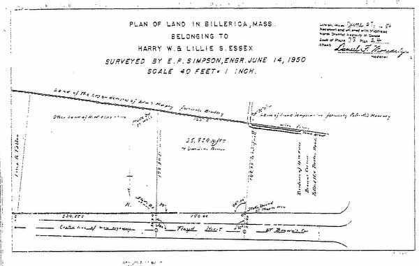 Plan of Land in Billerica