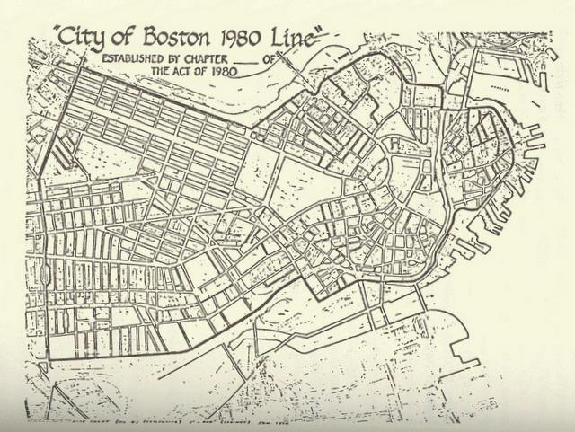 Map: City of Boston 1980 Line